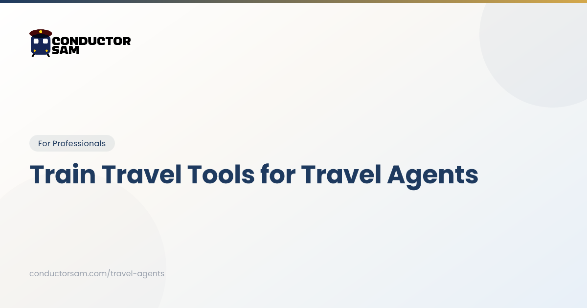 Travel Agent Solutions | Conductor Sam